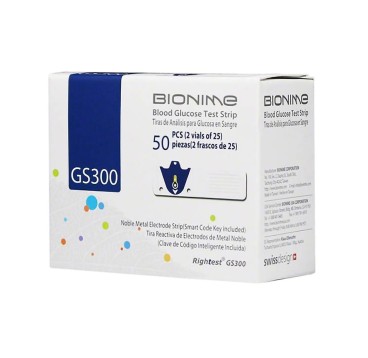 Bandelettes Bionime GS300 boite de 50