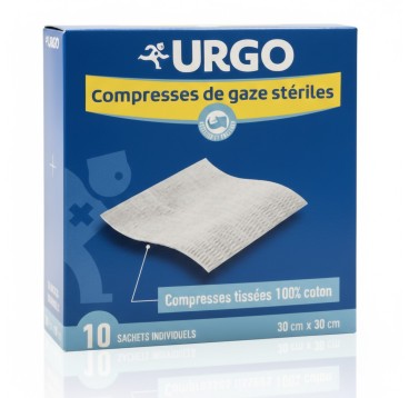 Urgo compresses stériles 30x30 cm