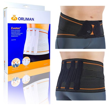 Ceinture Lombaire ORLIMAN Evotec Noire