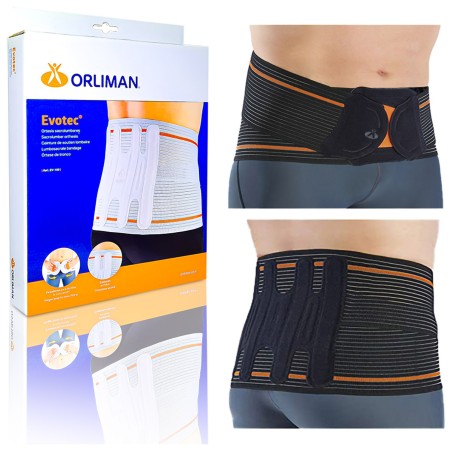 Ceinture Lombaire ORLIMAN Evotec Noire