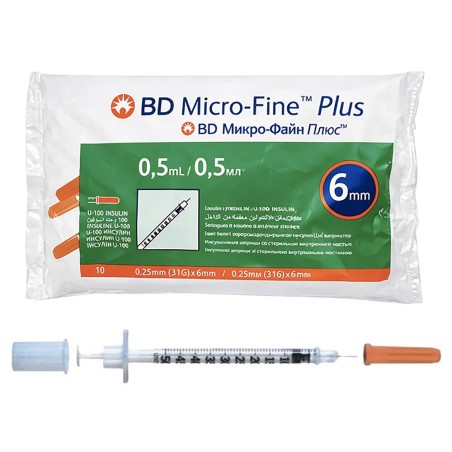 Seringues à insuline BD Micro-Fine 0,5ML - vitaliamedical.ma