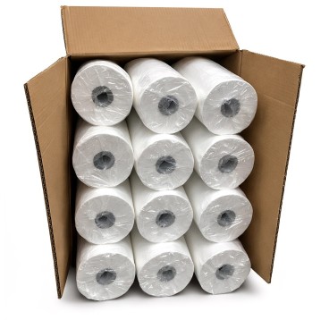 Carton de 12 Draps d'examen Blancs