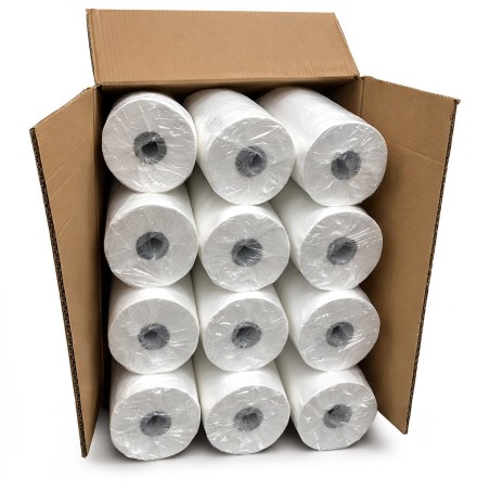 Carton de 12 Draps d'examen Blancs
