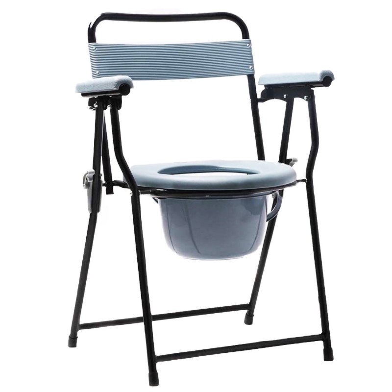Chaise toilette fold gris