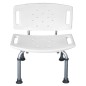 Chaise douche avec dossier Chaise douche avec dossier