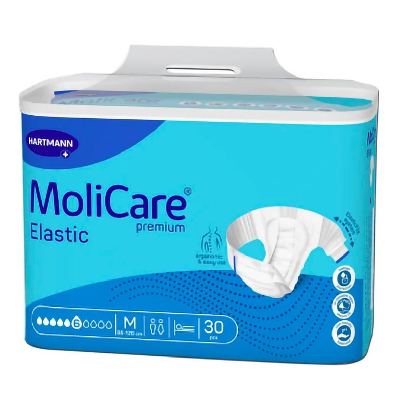 Couches Molicare-Elastic 6 gouttes taille M