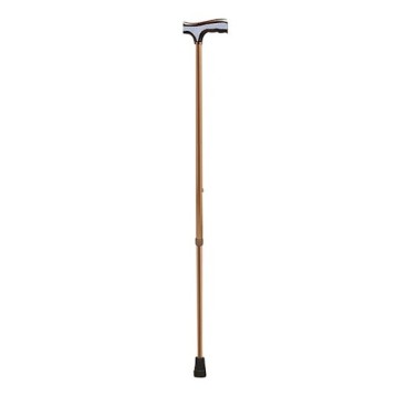 Canne aluminium simple Bronze