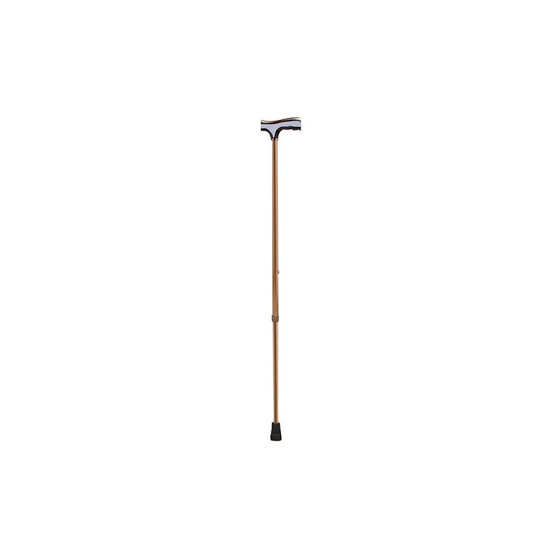 Canne aluminium simple Bronze