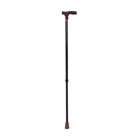 Canne aluminium simple Noire